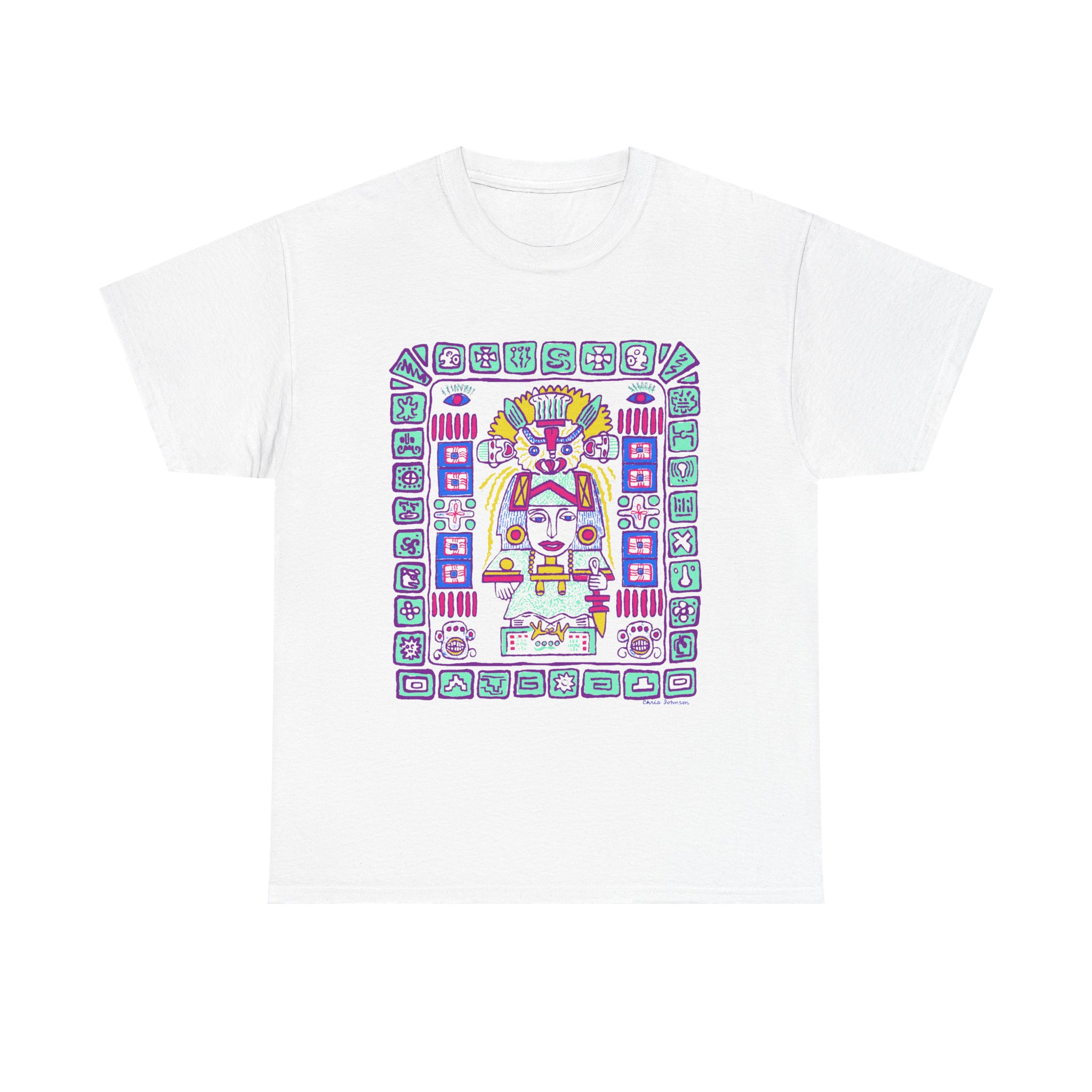Mayan Space Traveler -  Gildan Unisex Heavy Cotton T-Shirt