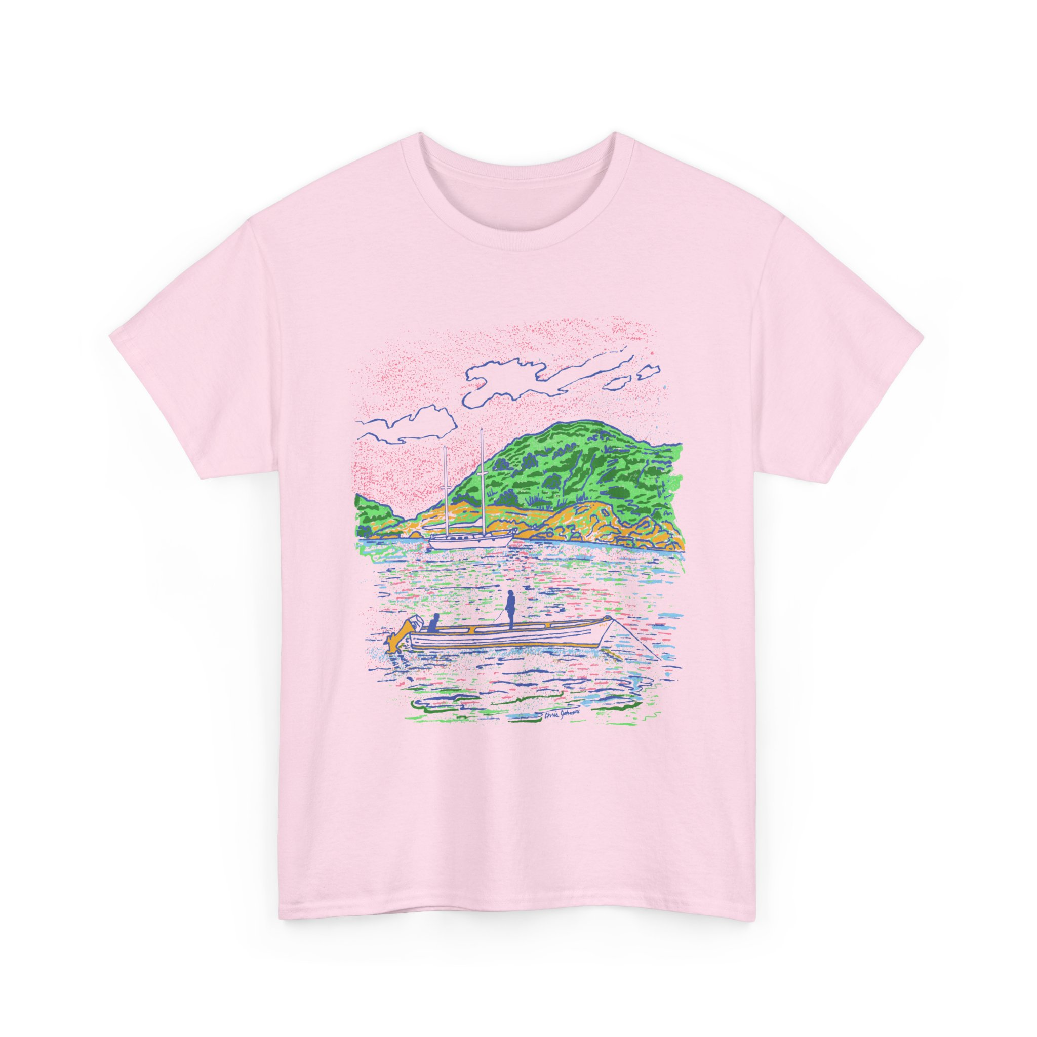 Fishing from the Longboat - Unisex Heavy Cotton Tee | Gildan 5000 - Image 18