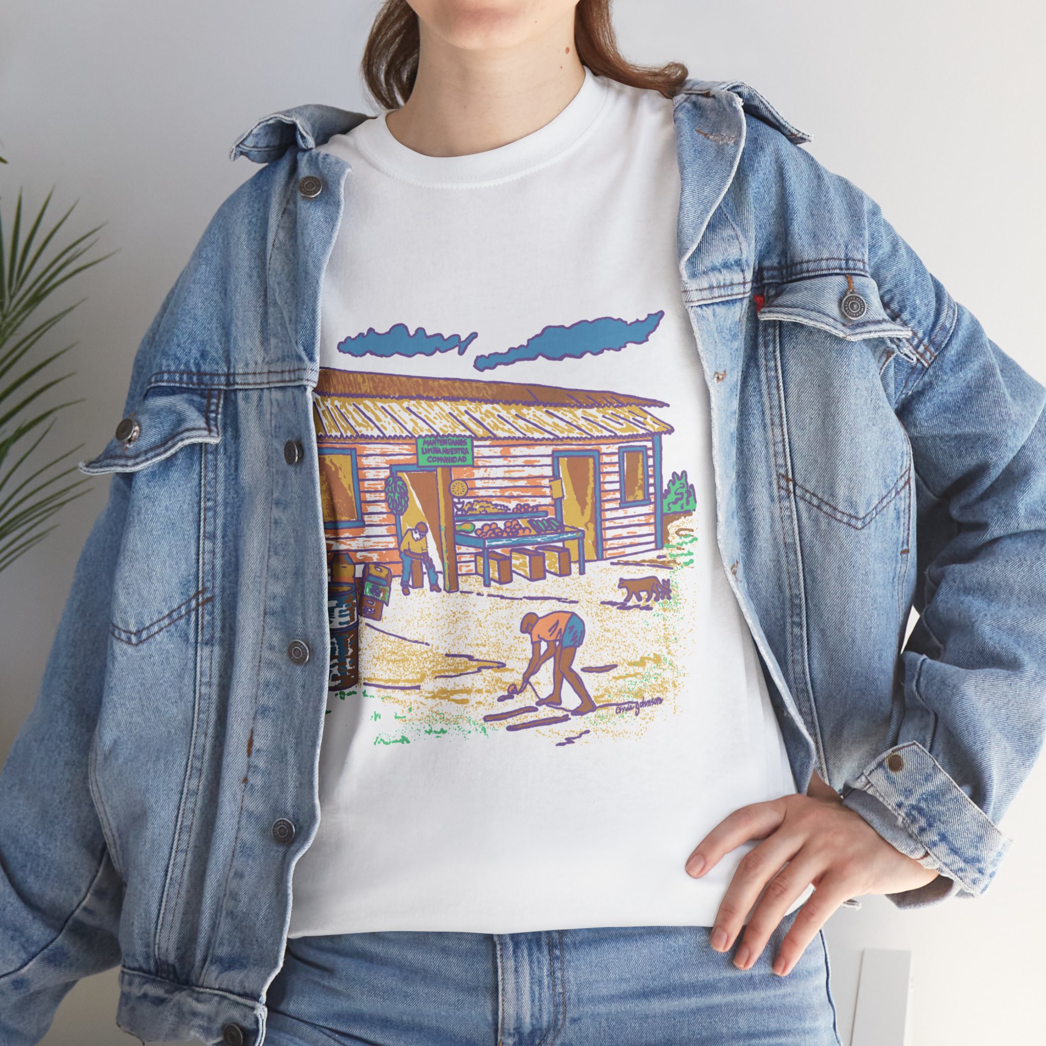 Spinning the Top – Gildan 5000 - Unisex Heavy Cotton T-Shirt - Image 6