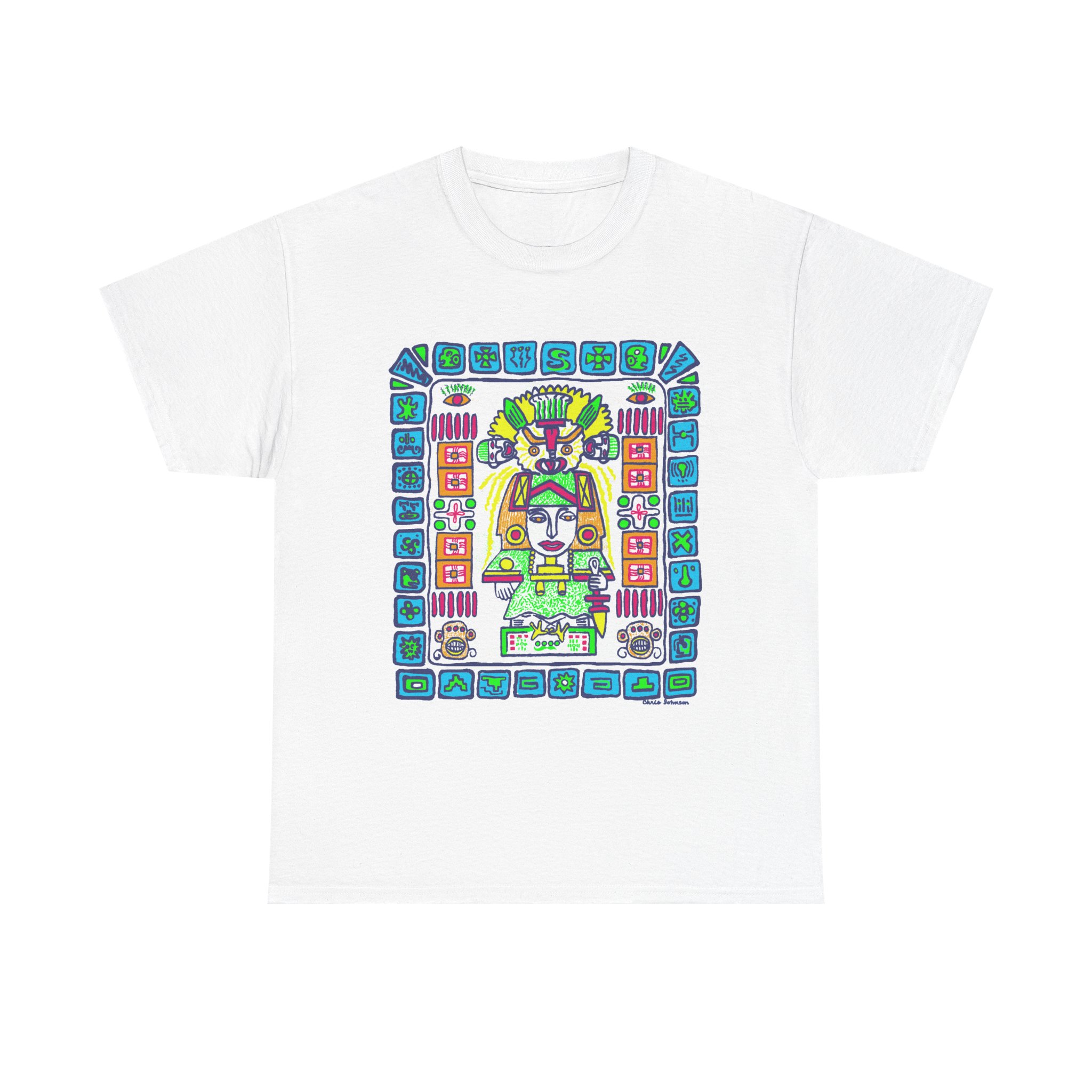 Mayan Protector Glyph - Gildan 5000 - Unisex Heavy Cotton T-Shirt