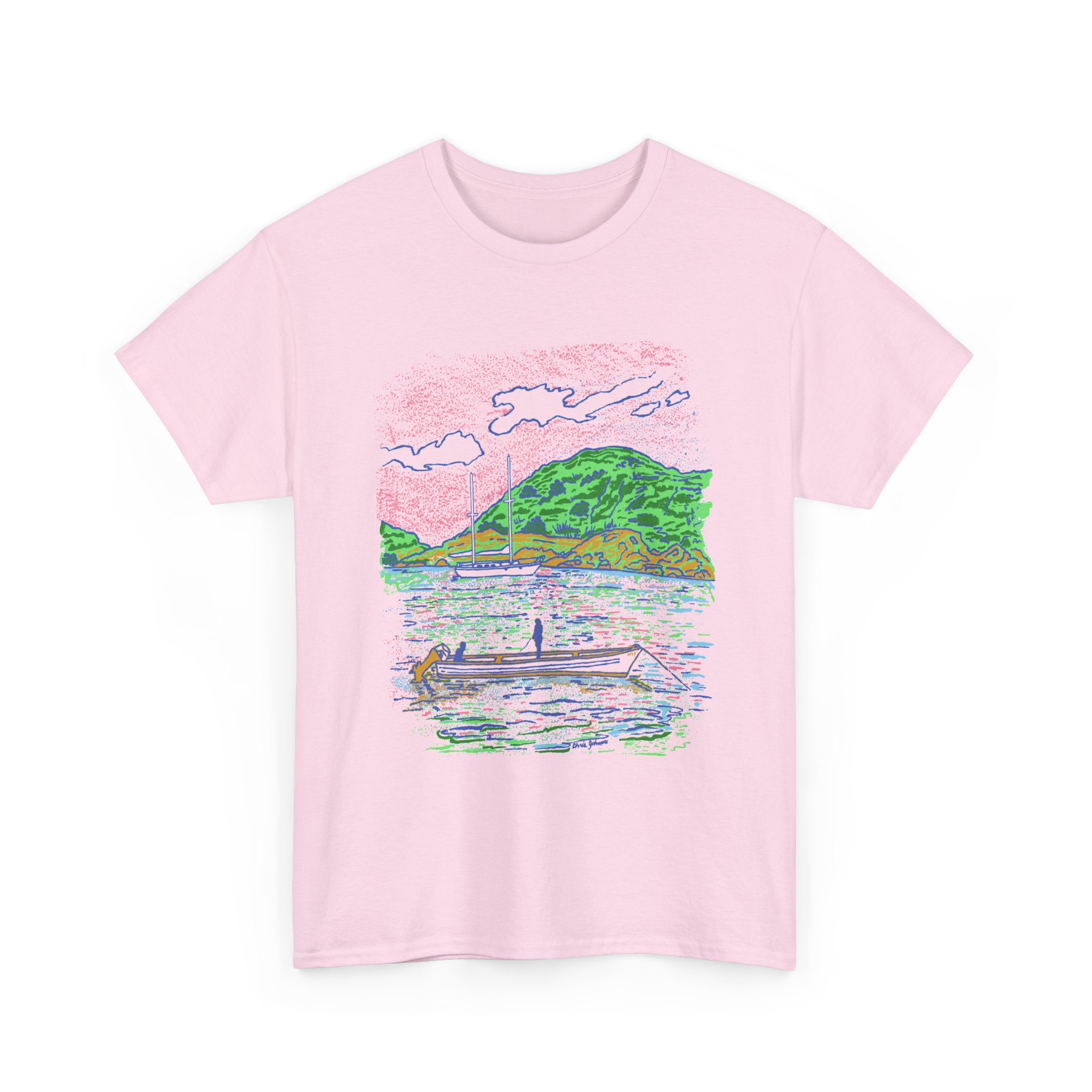 Fishing from the Longboat - Gildan 5000 - Unisex Heavy Cotton Tee - Image 18