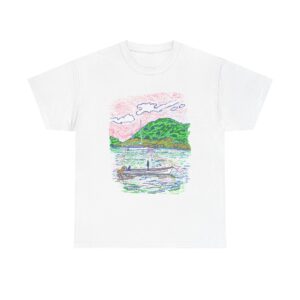 Fishing from the Longboat - Gildan 5000 - Unisex Heavy Cotton Tee