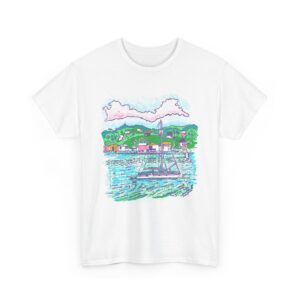 Catamaran Cruising the Bay - - Unisex Heavy Cotton T-Shirt | Gildan 5000