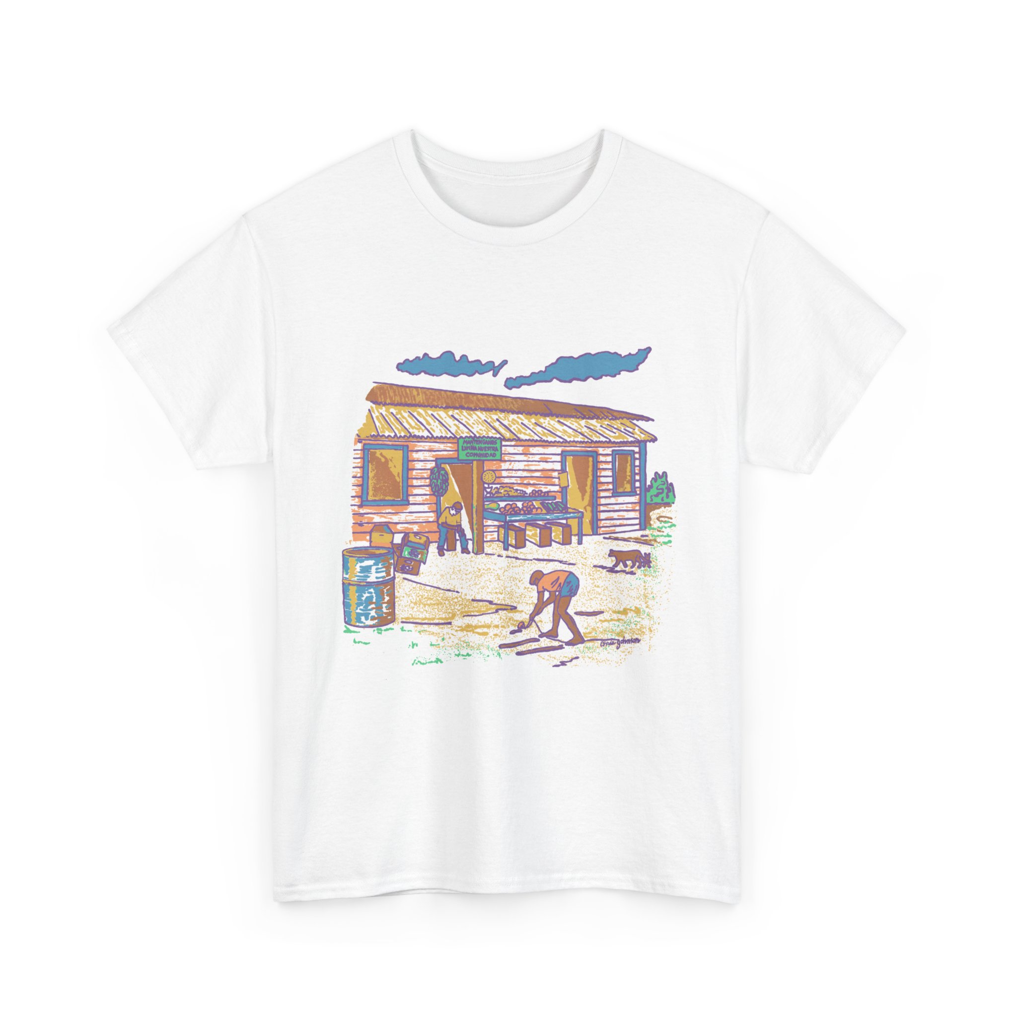 Spinning the Top – Gildan 5000 - Unisex Heavy Cotton T-Shirt - Image 2