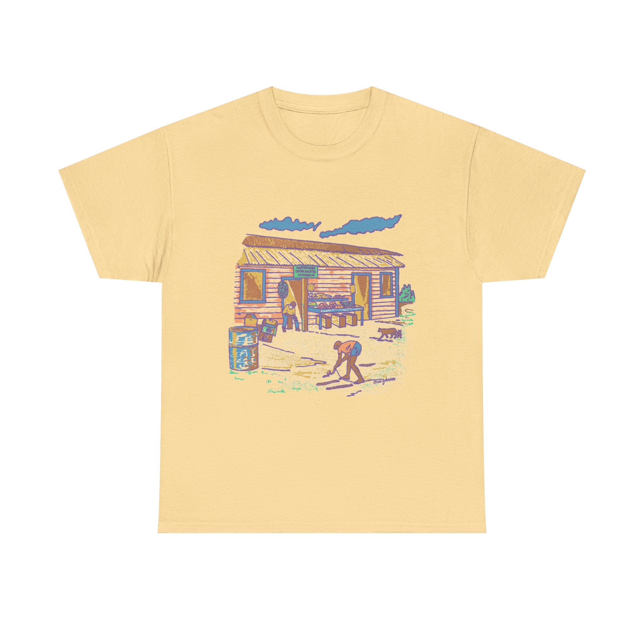Spinning the Top – Gildan 5000 - Unisex Heavy Cotton T-Shirt - Image 7