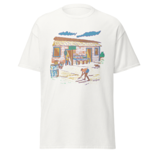 Boxy Tee — Vintage Beach Shack Surf Scene Graphic T-Shirt